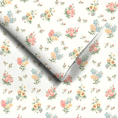 Posies in Cottage Cream Wallpaper