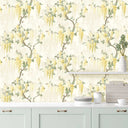 Wisteria in Lemon Yellow Wallpaper By Pearl Lowe 