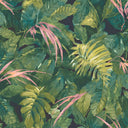 Lush Green/Pink Wallpaper