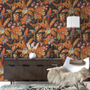 Parrot Talk Terracotta Sunset Wallpaper
