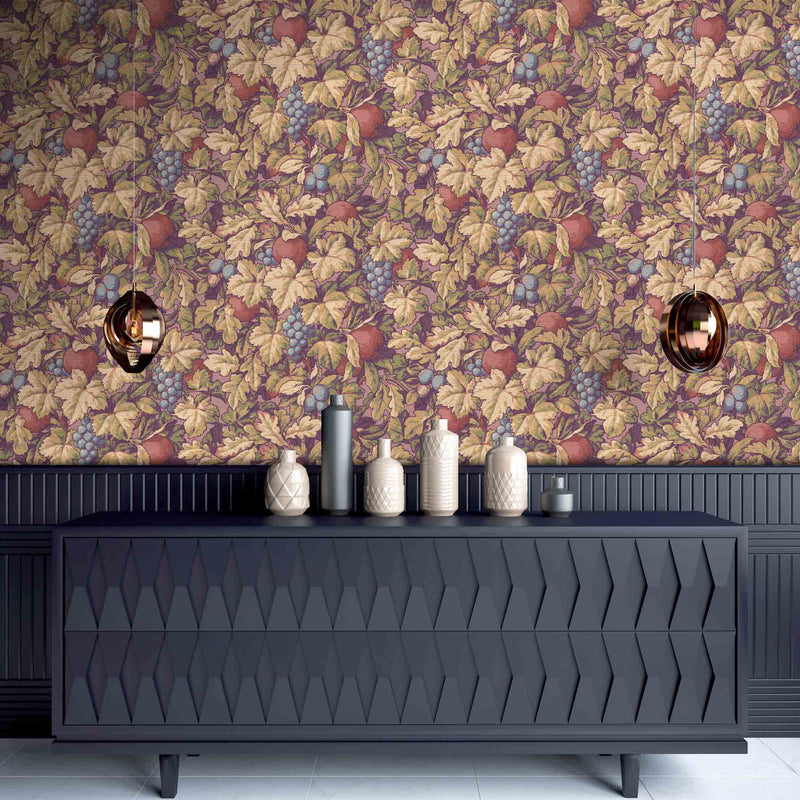 Turton in Burnt Ochre Wallpaper