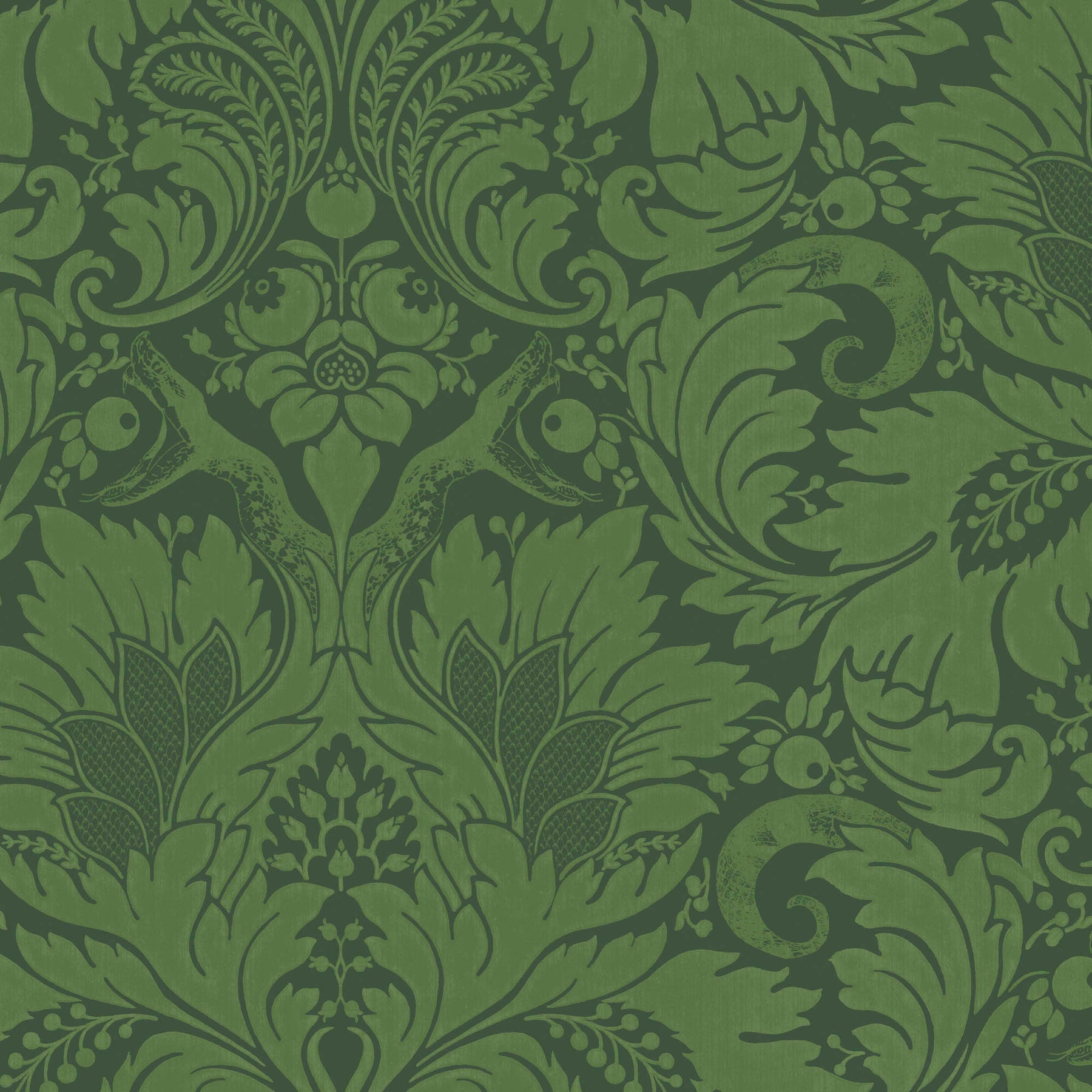 Dark Green Vintage Wallpaper buy at the best price with delivery – uniqstiq