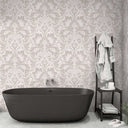 Fearless Stone Damask Wallpaper
