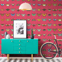 Butterfly Wallpaper  - Insect Wallpaper For Walls - Woodchip & Magnolia 