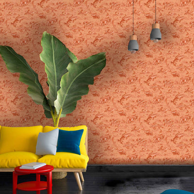 Magical Lagoon Spiced Terracotta Wallpaper