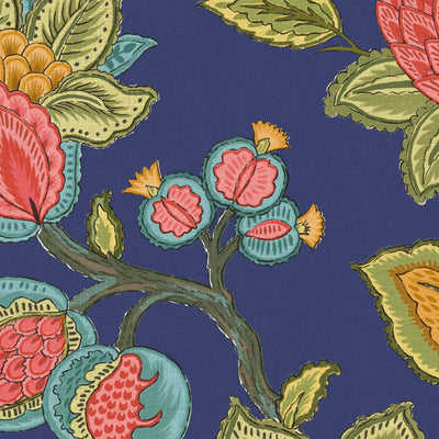   Edit website SEO Doris Jacobean Ink Blue Floral Wallpaper By Woodchip & Magnolia