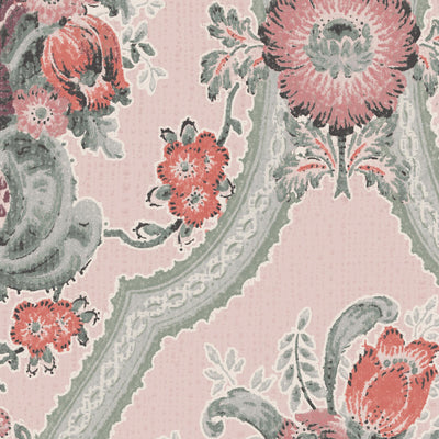 Victoriana Rose Pink Wallpaper