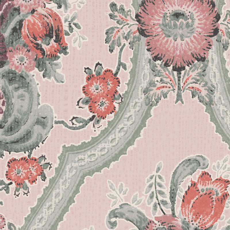 Victoriana Rose Pink Wallpaper