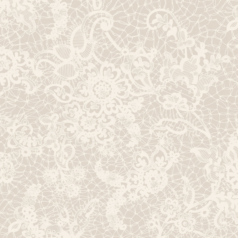 Heirloom Celestial Natural Lace Wallpaper