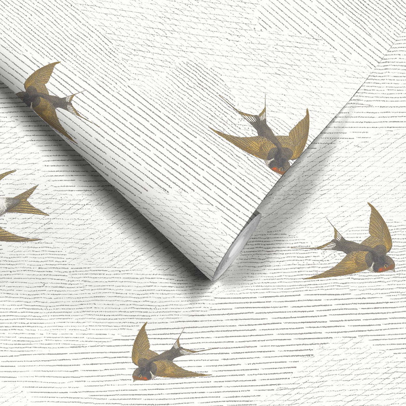 Sweeping Swallows Wallpaper