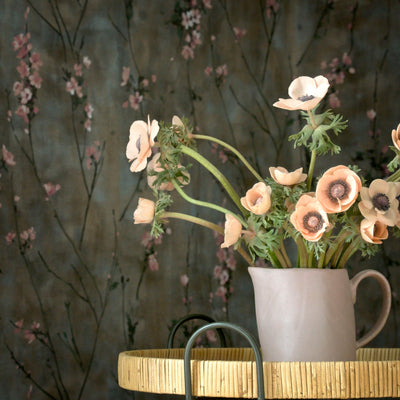 Blossom Brown & Blush Wallpaper