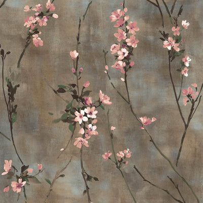 Blossom Brown & Blush Wallpaper