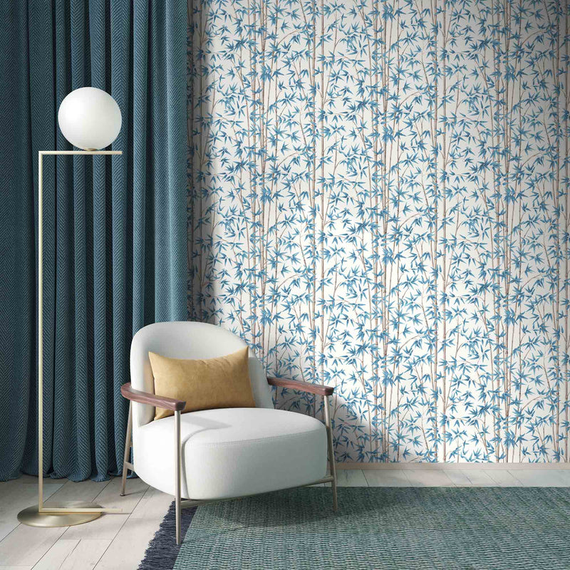 Bamboozle Cornflower Wallpaper