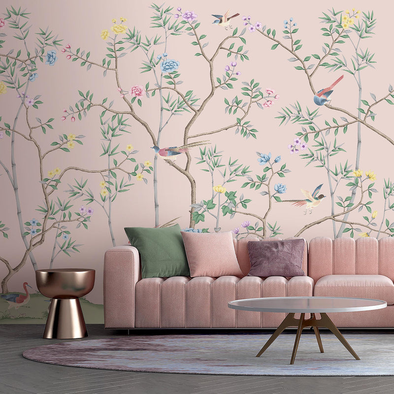 The Garden of Dreams - Magical Pink Mural