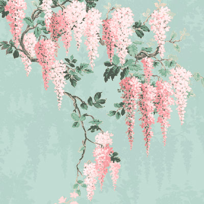 Wisteria Botanical Mint Border