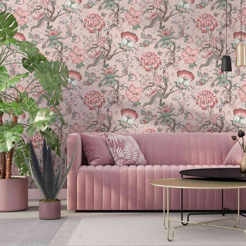 Buy Blush Pink Wallpaper Online In India  Etsy India