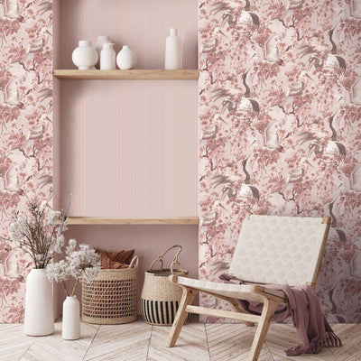 Maurice Blush Pink Wallpaper