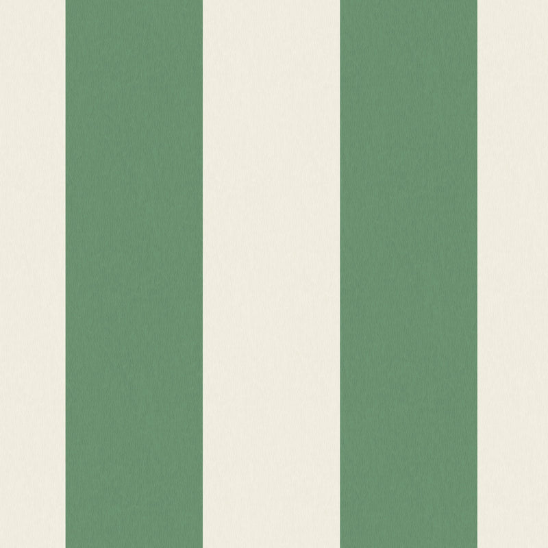 Awning Stripe Green/Magnolia Wallpaper