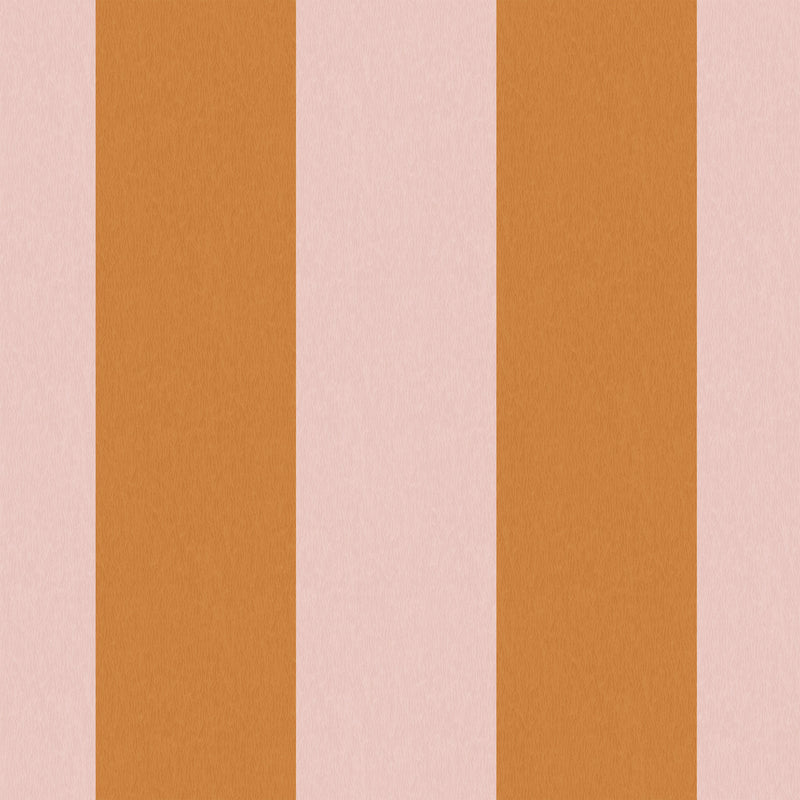 Awning Stripe Pink Cloud/Gorse Wallpaper