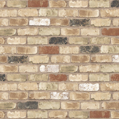 Darwen Buff Brick Wallpaper