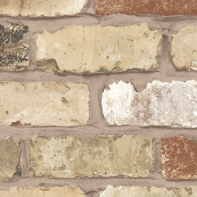 Darwen Buff Brick Wallpaper