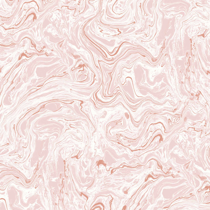 Flow Blush/White Wallpaper