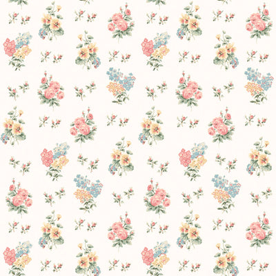 Posies in Cottage Cream Wallpaper