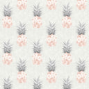 Floral Pineapple Feature Wallpaper in Blush Pink