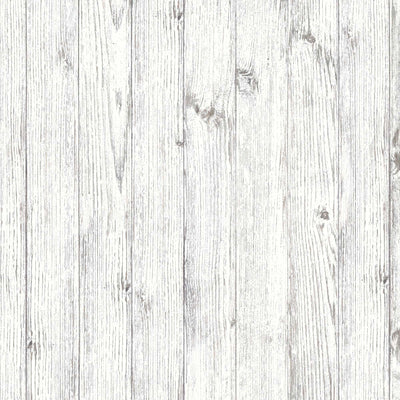 Worn Painted Wood Wallpaper