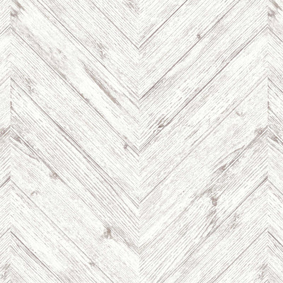 Painted White Chevron Wallpaper